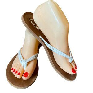 Volcom Forever II Sandals Sz 7/7.5 White & Tan #339D
